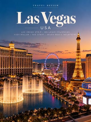 Las Vegas, USA — The city of bright lights, luxury casinos, and desert grandeur! ✨🌃