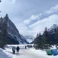 Lake Louise in Spring - still Frozen!