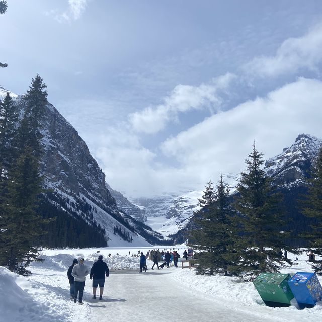 Lake Louise in Spring - still Frozen!