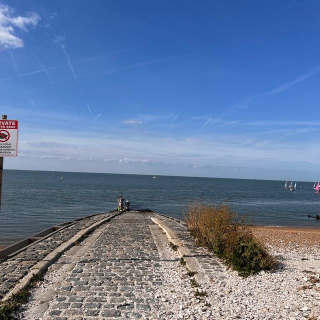 Sunny day on the Whistable beach. Why not?