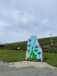 北海道神威岬！風很大呢！