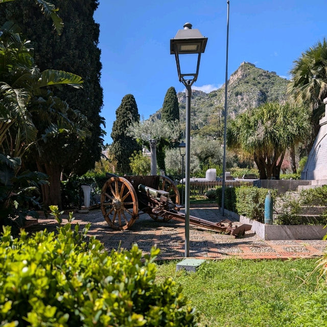 Beautiful garden in Taormina