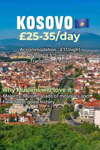 The CHEAPEST Muslim‑friendly countries in Europe - ranked by average daily cost. 