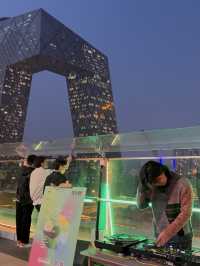 Views of the CCTV building from China World 