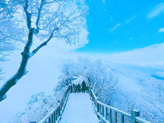 My goodness, how can the snow scenery of Mount Laojun be so beautiful!!!