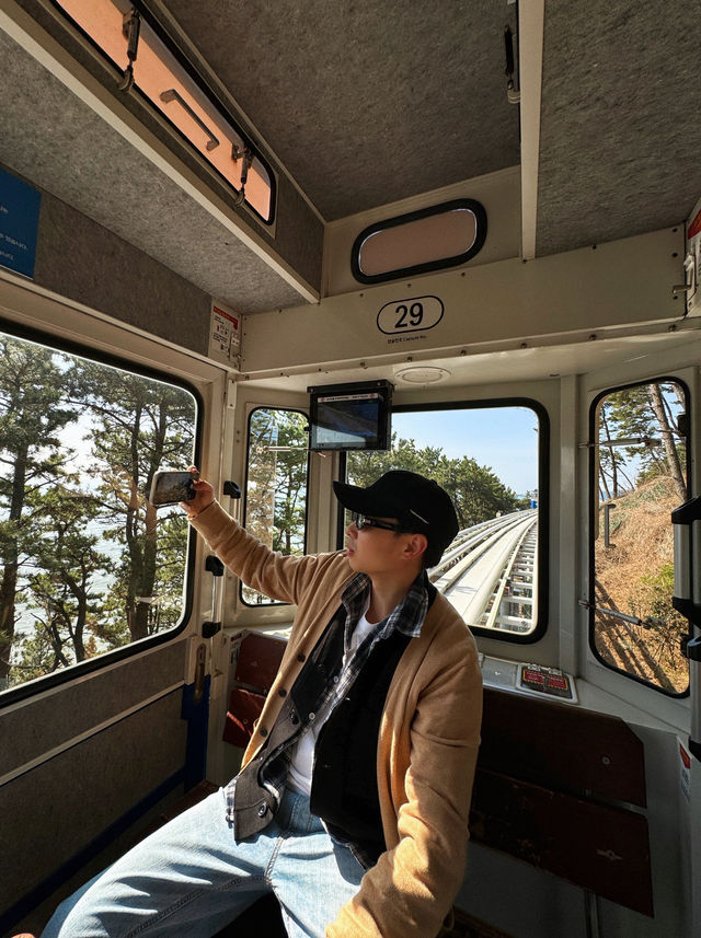 釜山市區一日遊：坐膠囊小火車遠觀海雲臺