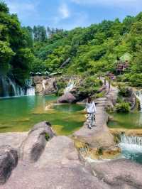 京山小九寨遊玩攻略。