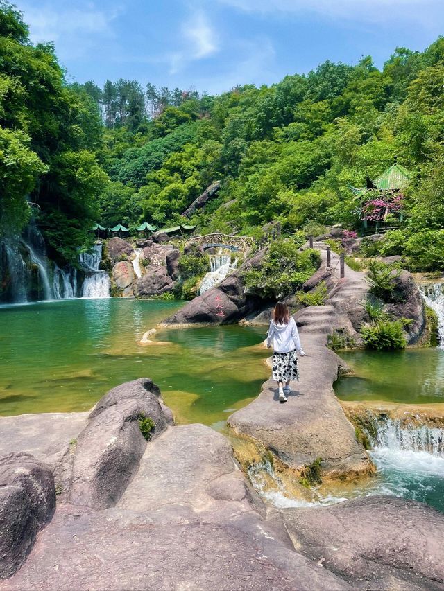 京山小九寨遊玩攻略。