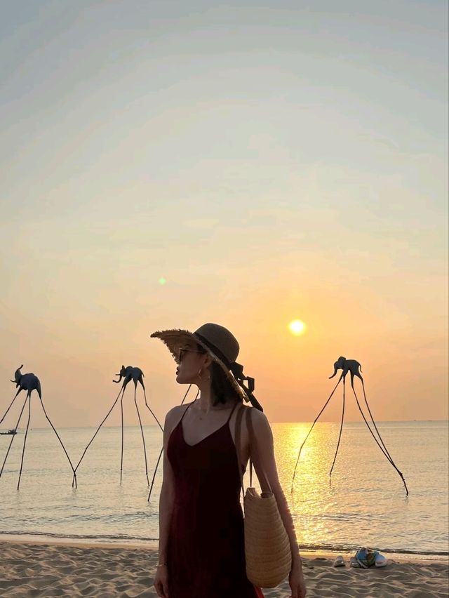 Sanato Beach Swing and Sunset❤️✨🥰