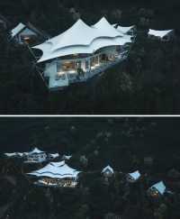 涵田度假村·雲居入住茶山之巔雲海溫泉帳篷。
