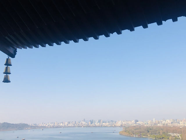 西湖美景和雷峰塔