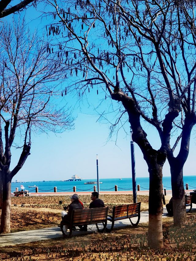 煙台海邊走一走