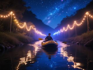 Shuiyin River Family-Friendly Rafting: 18°C Mineral Water + Fish Catching Festival + Night Rafting New Experience