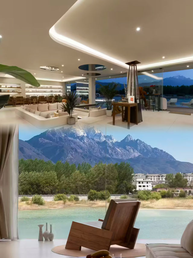 白鹿同款大片拍攝地！湖畔豪宅躺著看雪山