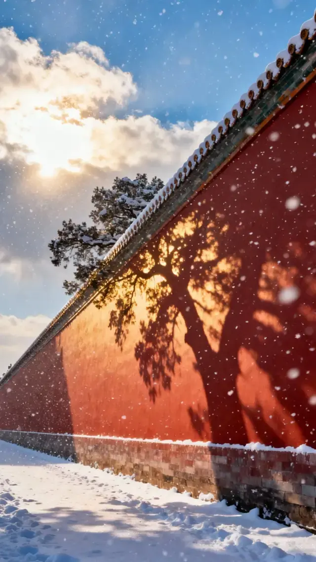 這大概就是「雪落下的聲音」吧…故宮雪景實拍。`