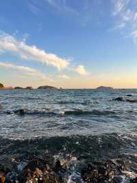 冬日銀沙灘絕美日出