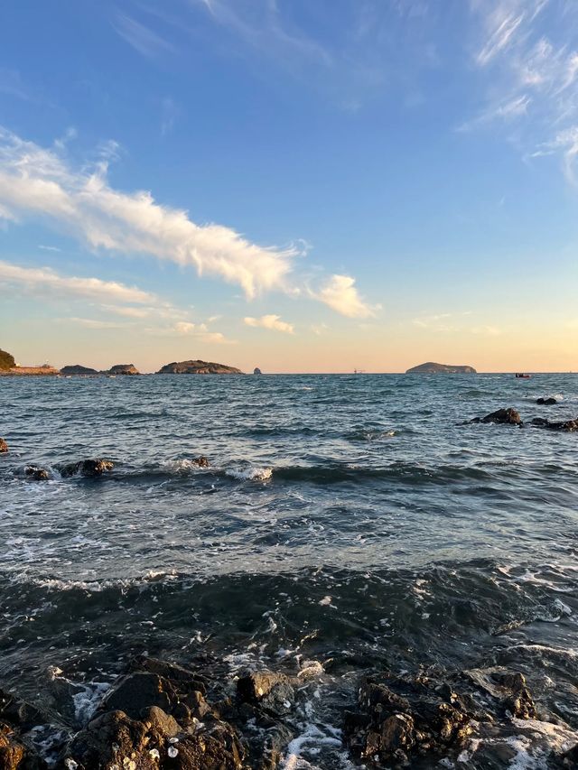 冬日銀沙灘絕美日出