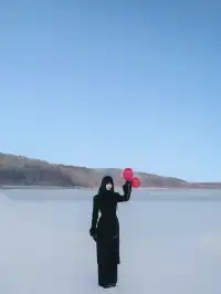 淨月潭大雪坡！太出片了！