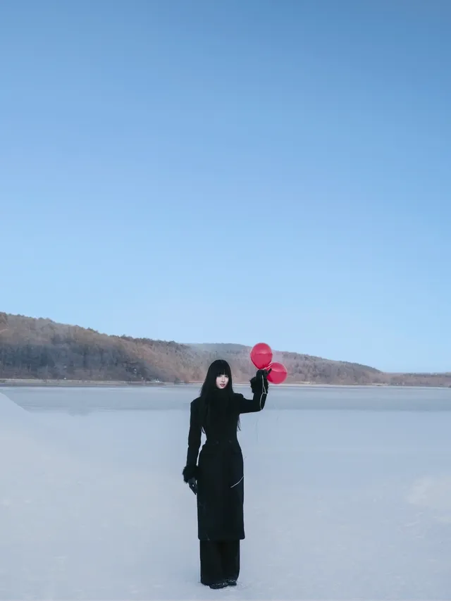 淨月潭大雪坡！太出片了！