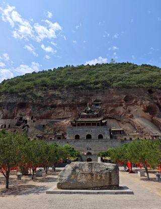 夜の彬州大仏寺訪問