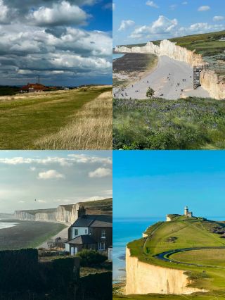 Travel to the UK to see the white cliffs and blue sea
