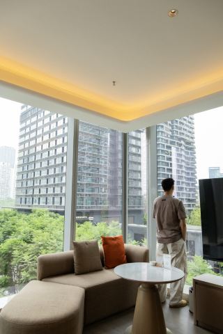 重慶旅行|江北嘴の開放的で静かな都会の隠れ家へ