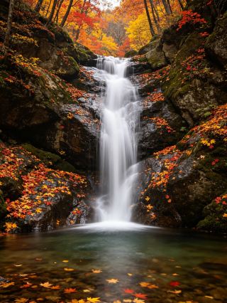 龍道溝景區｜自駕直達半山腰，獨享整片紅葉海的避世秘境