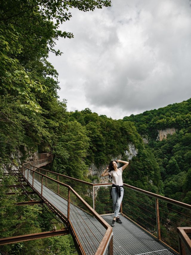 Fantastic Okatse canyon in Georgia
