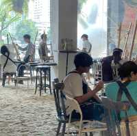 Canvas painting มาเป็นจิตรกรวันหยุดกันจ้า 