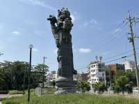 沖縄・那覇。『波の上橋』から『波の上ビーチ』と『波上宮』観光