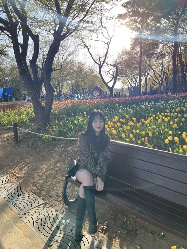 4월 중순에도 만개한 벚꽃이 피어있던 곳🌸 [인천대공원]