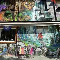 Batman’s Alley mural graffiti attractions