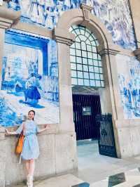 【絶景🇵🇹】ポルトガルにある世界一美しい駅💙🤍