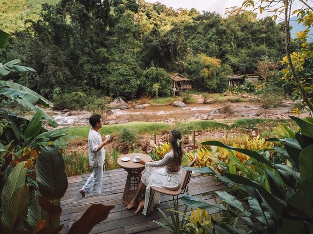 ที่พักติดลำธาร หมู่บ้านสะปัน จ.น่าน