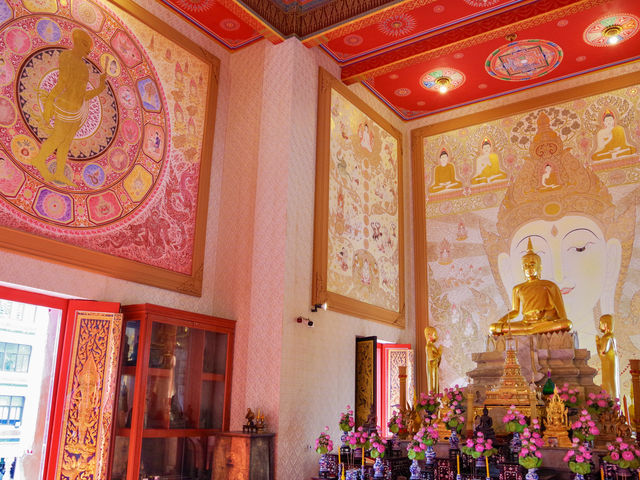 【タイ・バンコク】桃色に包まれた珠玉の寺院🍑