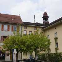 Visiting the town of Gruyeres