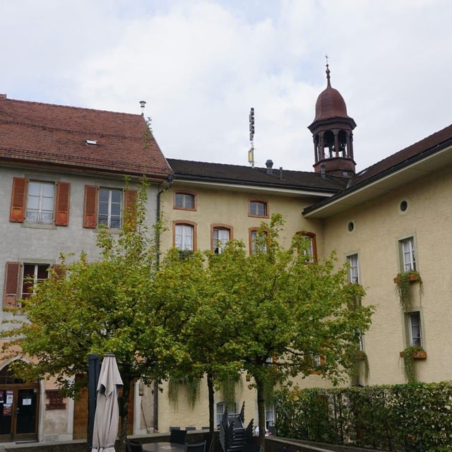 Visiting the town of Gruyeres