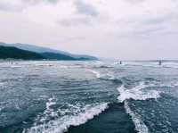 海邊玩水後泡湯，安逸啊！
