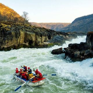 Rafting on the Zambezi River, Zambia
