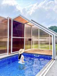 수영장이 2개🏊🏻‍♀️ 가평 신상 카라반 숙소🚌