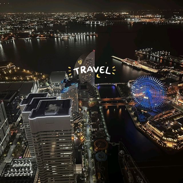橫濱景點｜橫濱地標塔欣賞橫濱港未來璀璨夜景—空中花園展望台