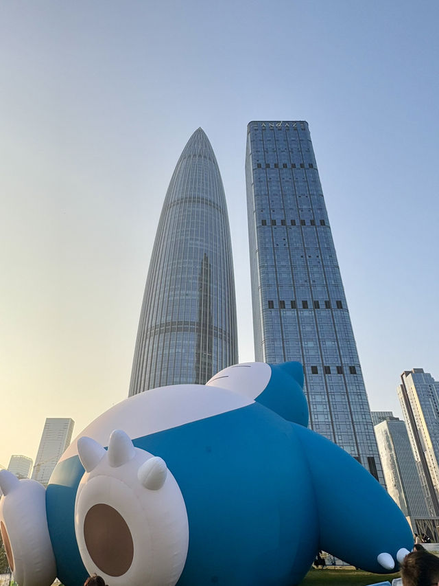 深圳人才公園-尋夢南山，巨型卡比獸展覽