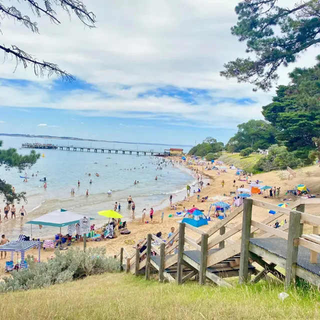 Phillip Island, located just off the coast 