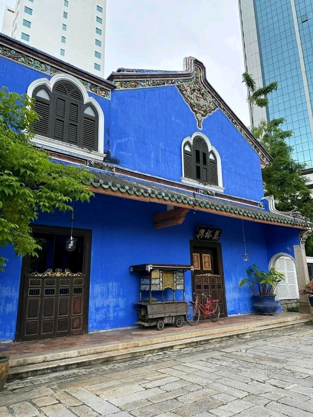 特色的建築檳城藍屋影不停