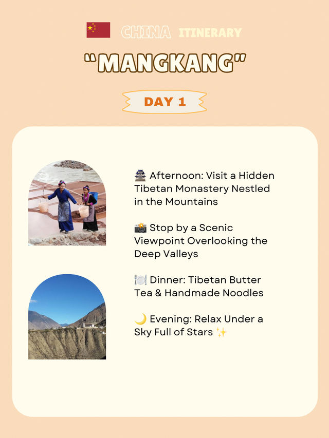 Mangkang itinerary 