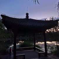 Sunset in Beiwu Park, Beijing