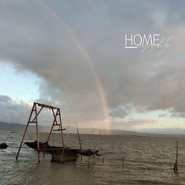 Rainbow Break After Work: A Laguna de Bay Moment