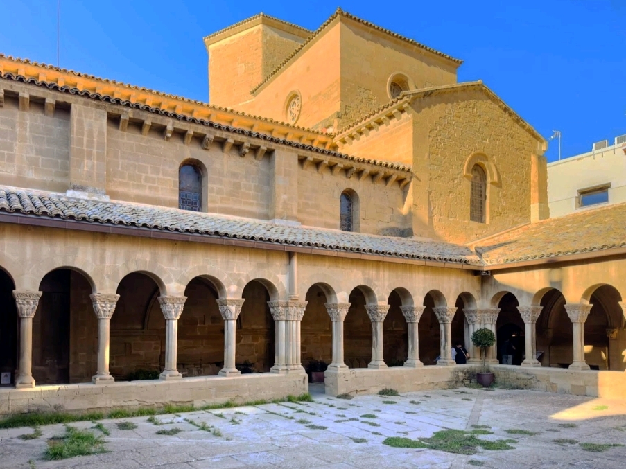 A Benedictine monastery is one of the oldest churches in Spain