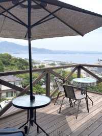 【大分グルメ】別府湾と別府の街並みが一望できる丘の上のカフェ