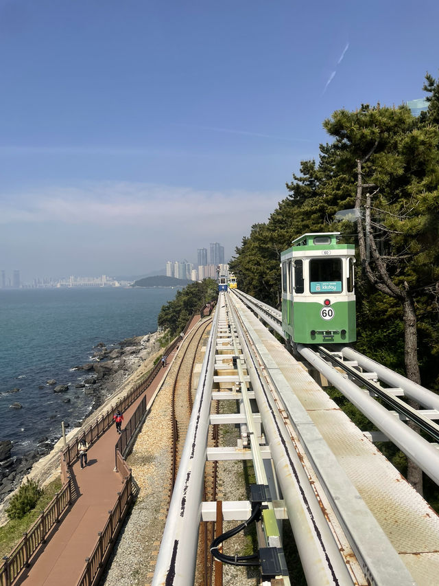 ｜韓國｜釜山海雲台膠囊列車-搭上彩色小車，穿梭夢幻海岸線！